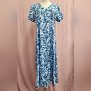 Floral Blue Dress